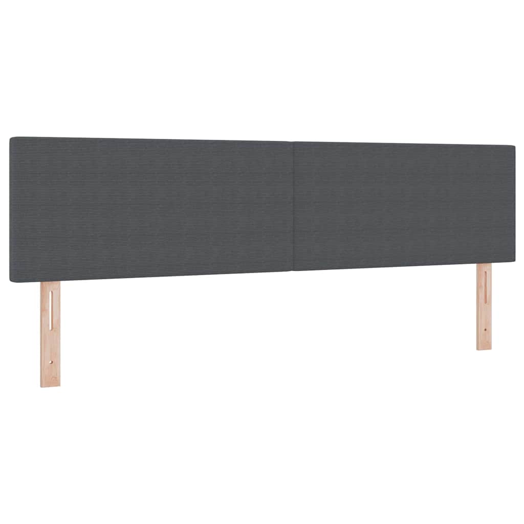 Kopfteil Dunkelgrau 180 cm Cordstoff