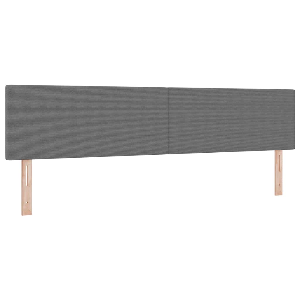 Kopfteil Hellgrau 200 cm Cordstoff