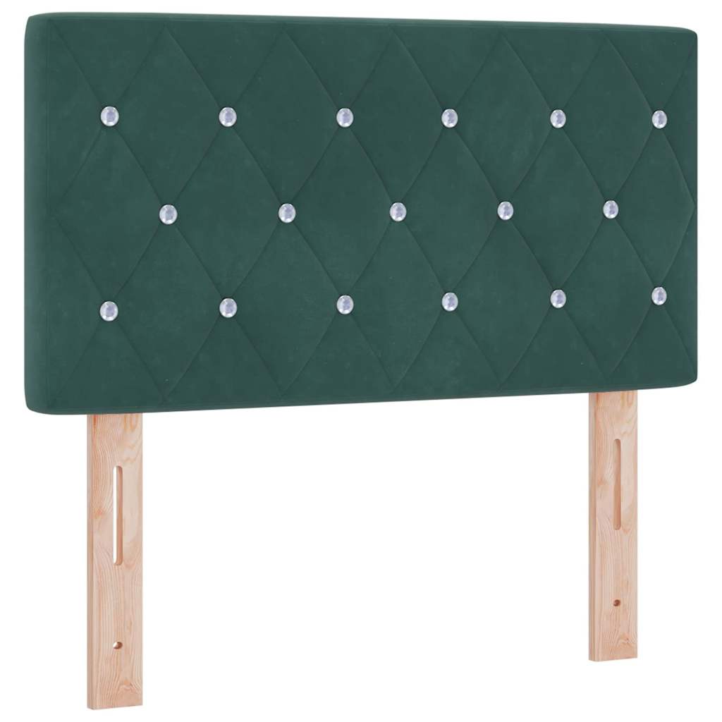 Kopfteil Dunkelgrün 80 cm Samt
