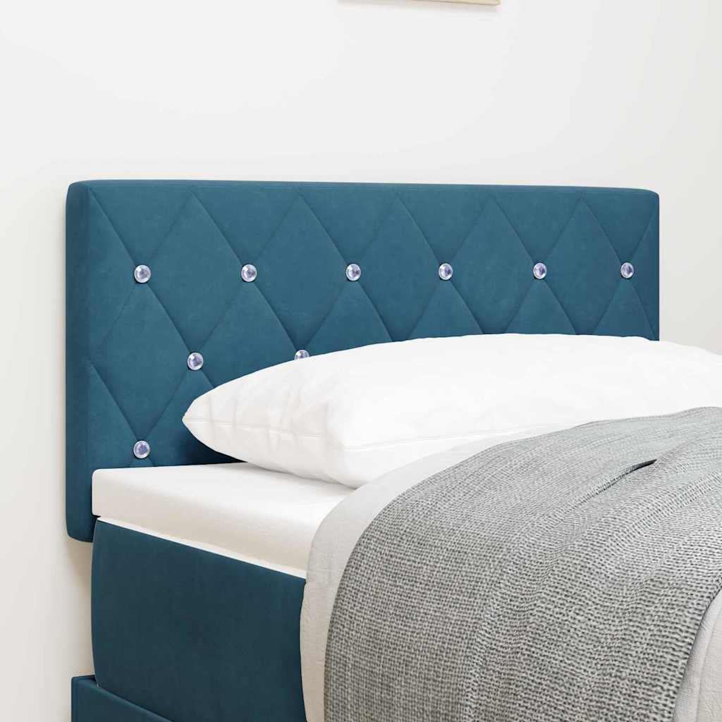 Kopfteil Dunkelblau 80 cm Samt