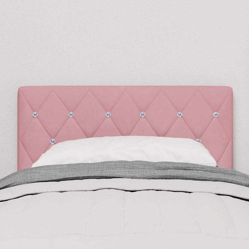 Kopfteil Rosa 80 cm Samt