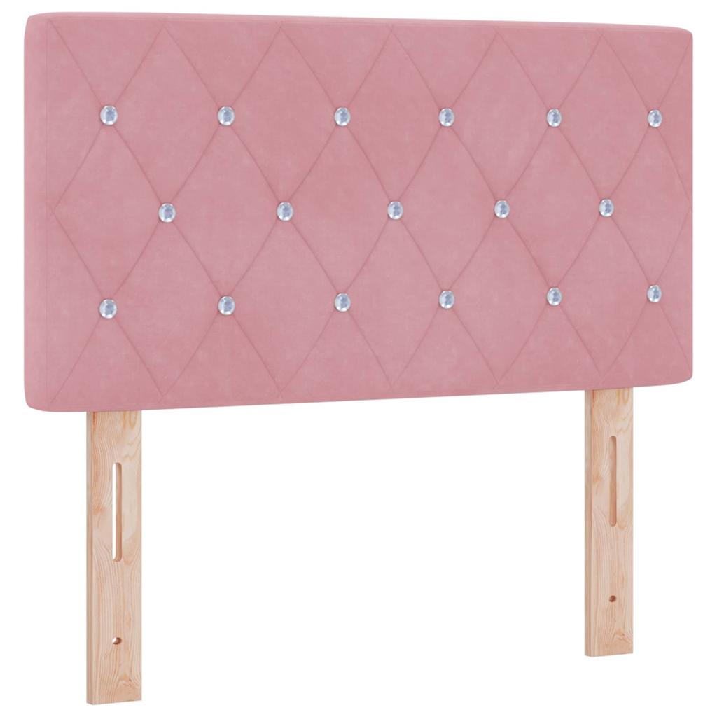 Kopfteil Rosa 80 cm Samt