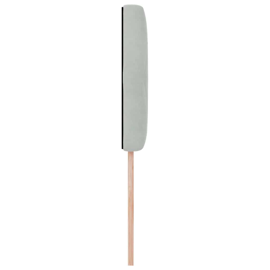 Kopfteil Hellgrau 90 cm Samt