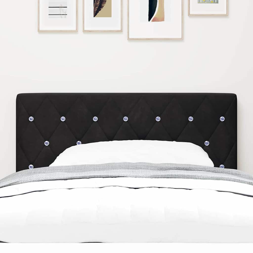 Kopfteil Schwarz 100 cm Samt