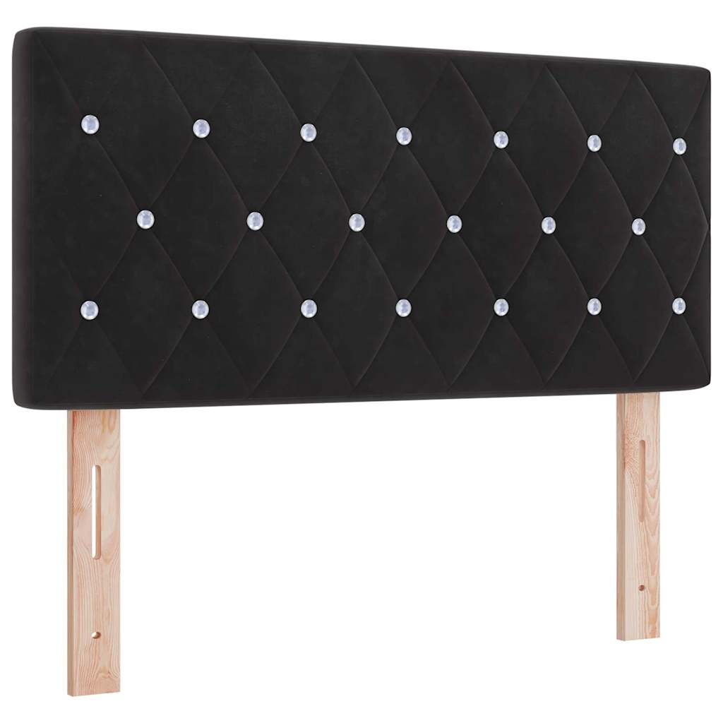 Kopfteil Schwarz 100 cm Samt