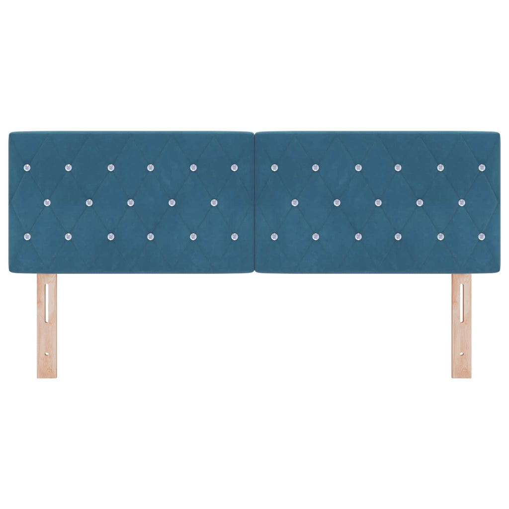 Kopfteil Dunkelblau 144 cm Samt