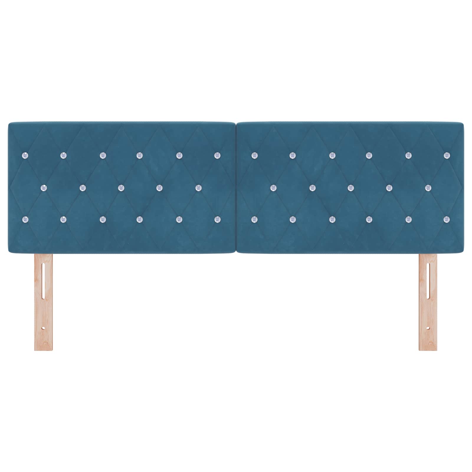 Kopfteil Dunkelblau 144 cm Samt