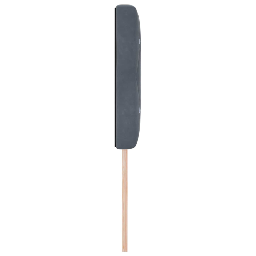 Kopfteil Dunkelgrau 160 cm Samt