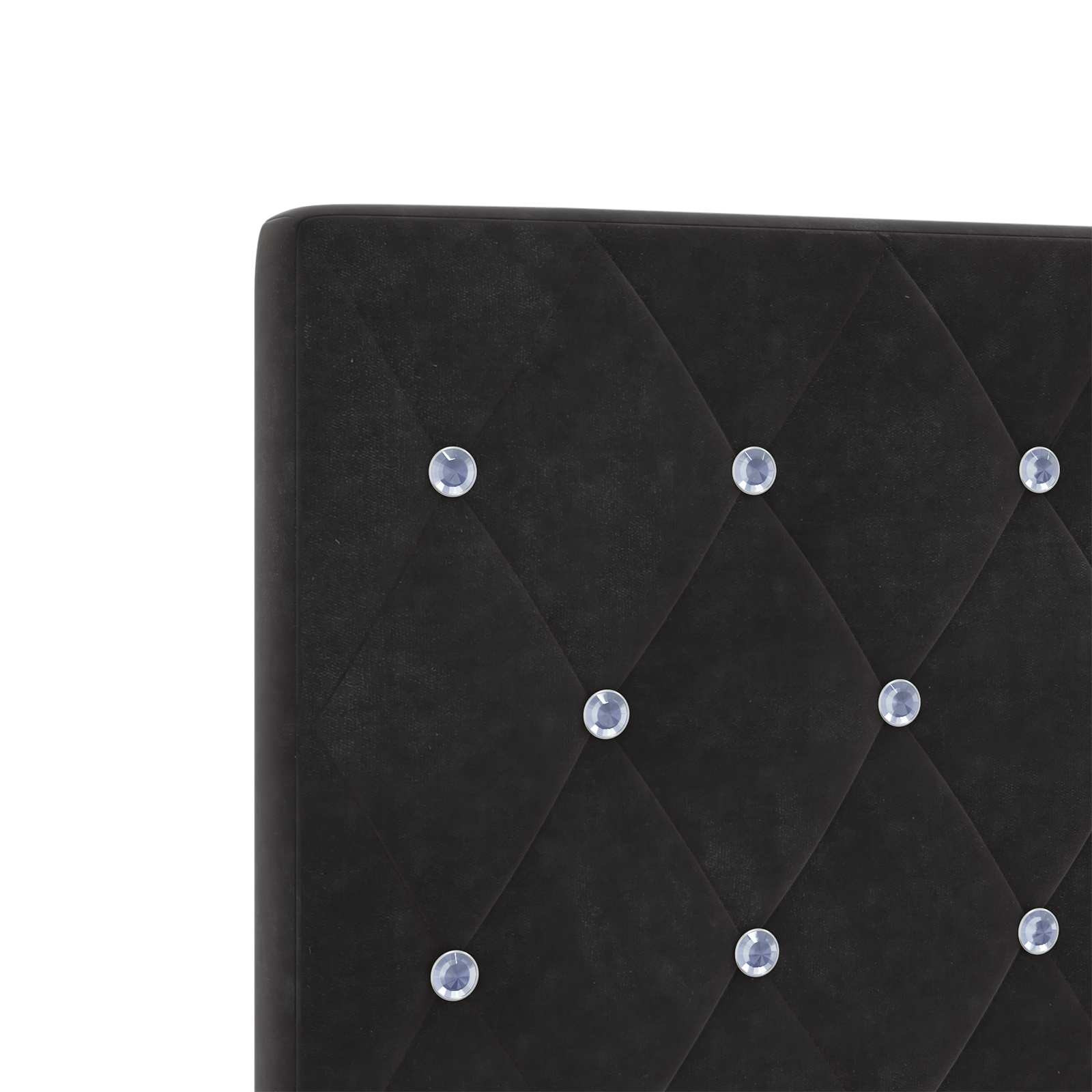 Kopfteil Schwarz 160 cm Samt