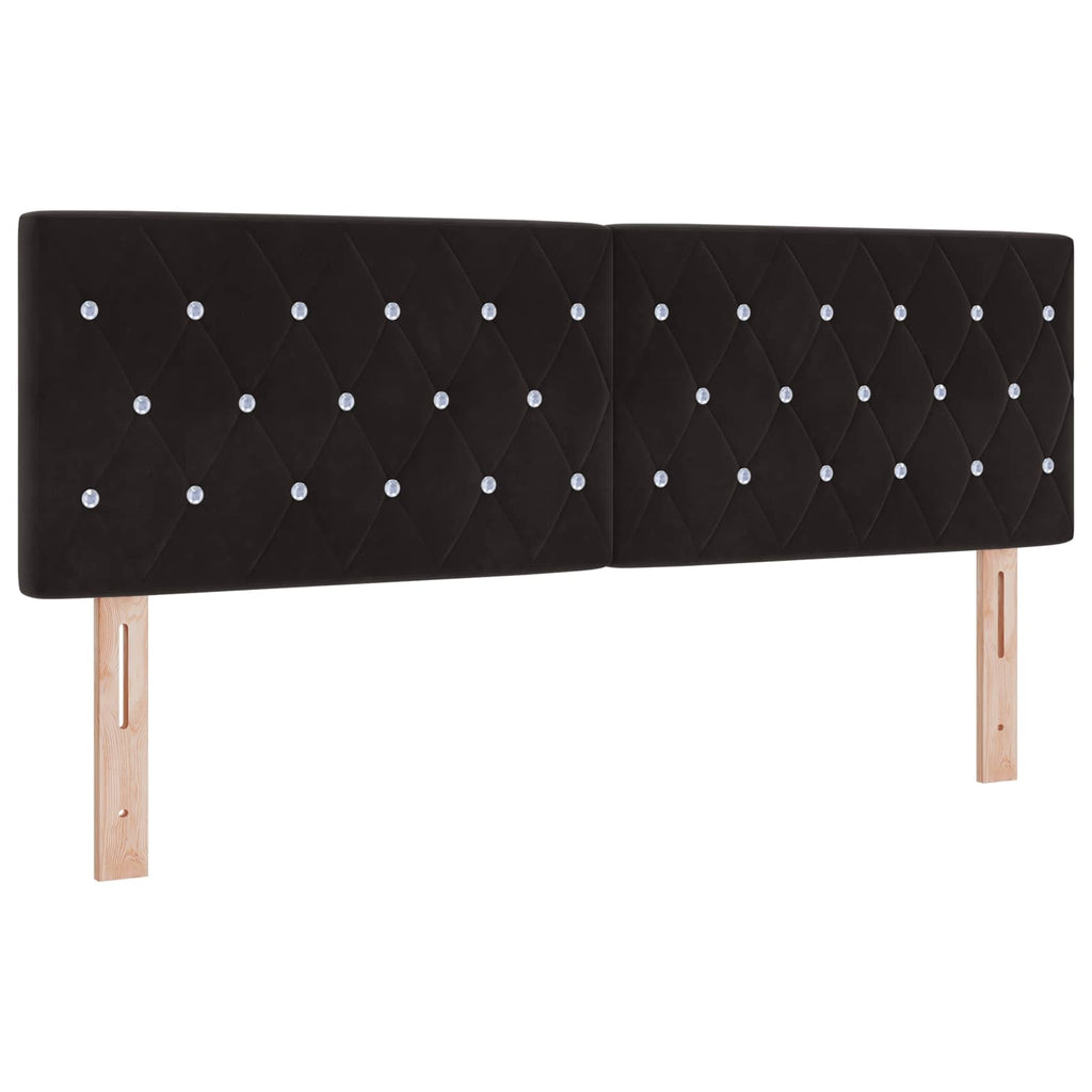 Kopfteil Schwarz 160 cm Samt