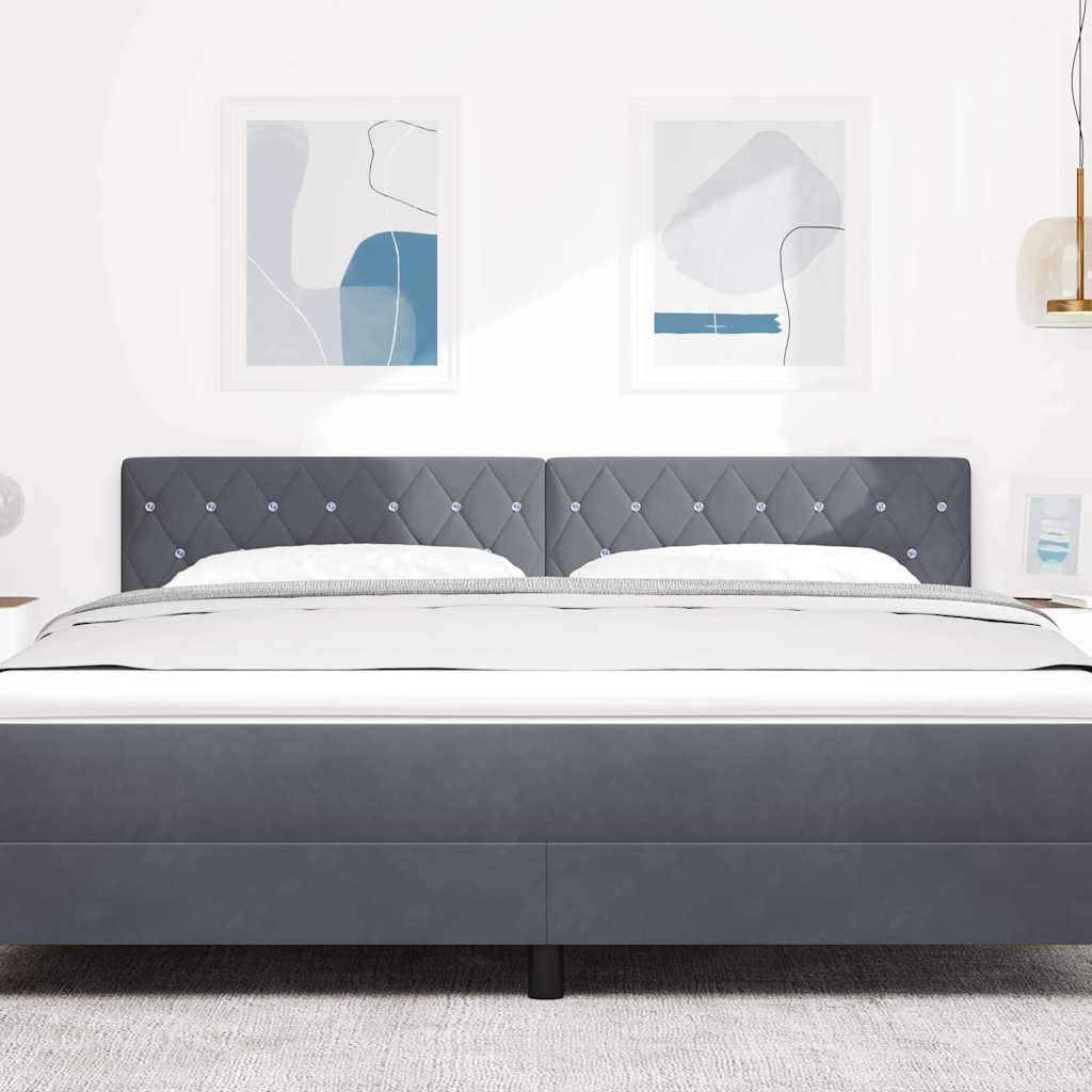 Kopfteil Dunkelgrau 180 cm Samt