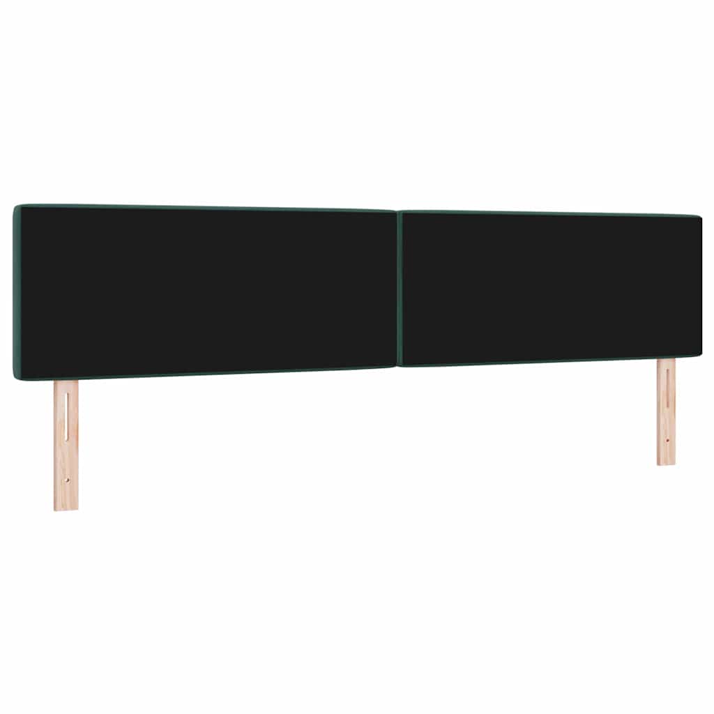 Kopfteil Dunkelgrün 200 cm Samt