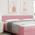 Kopfteil Rosa 200 cm Samt