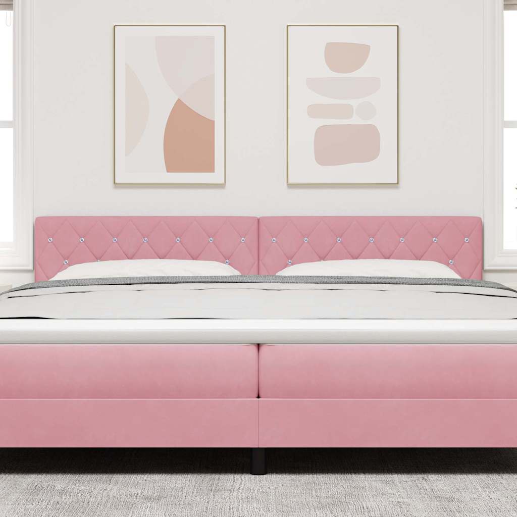 Kopfteil Rosa 200 cm Samt