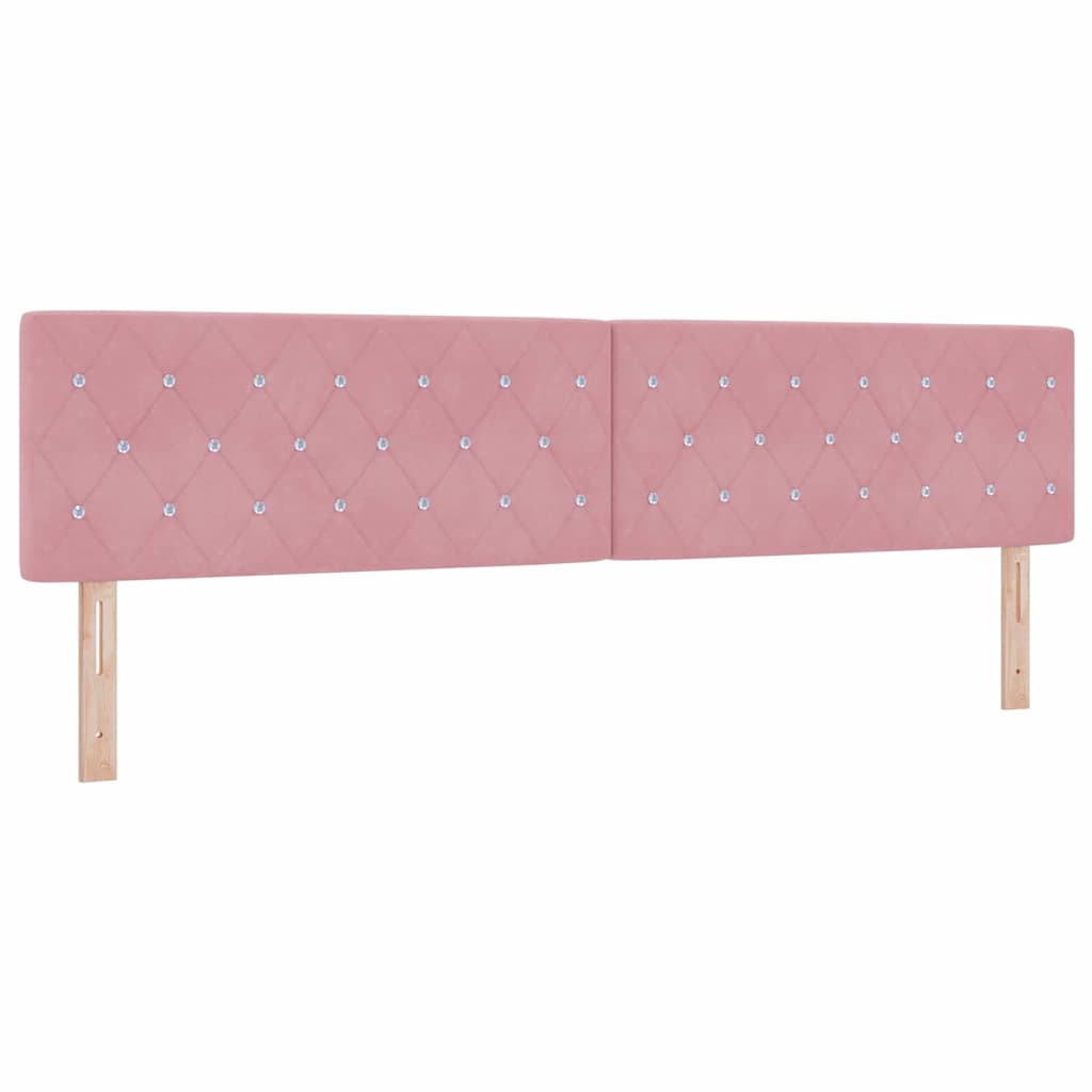 Kopfteil Rosa 200 cm Samt