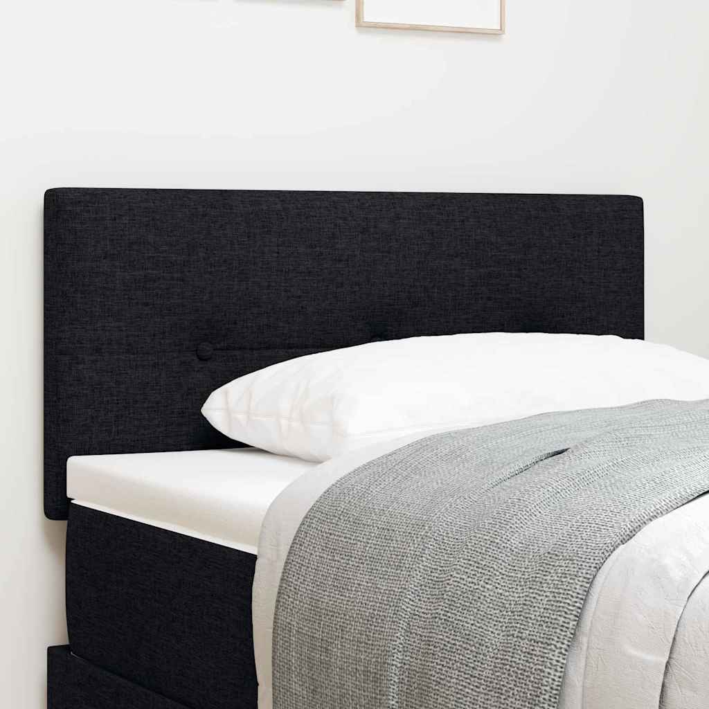 Höhenverstellbares Kopfteil mit Kopfteil Schwarz 80 cm Stoff
