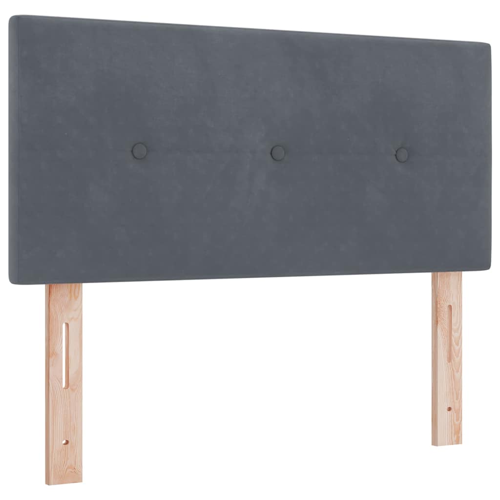 Kopfteil Dunkelgrau 90 cm Samt