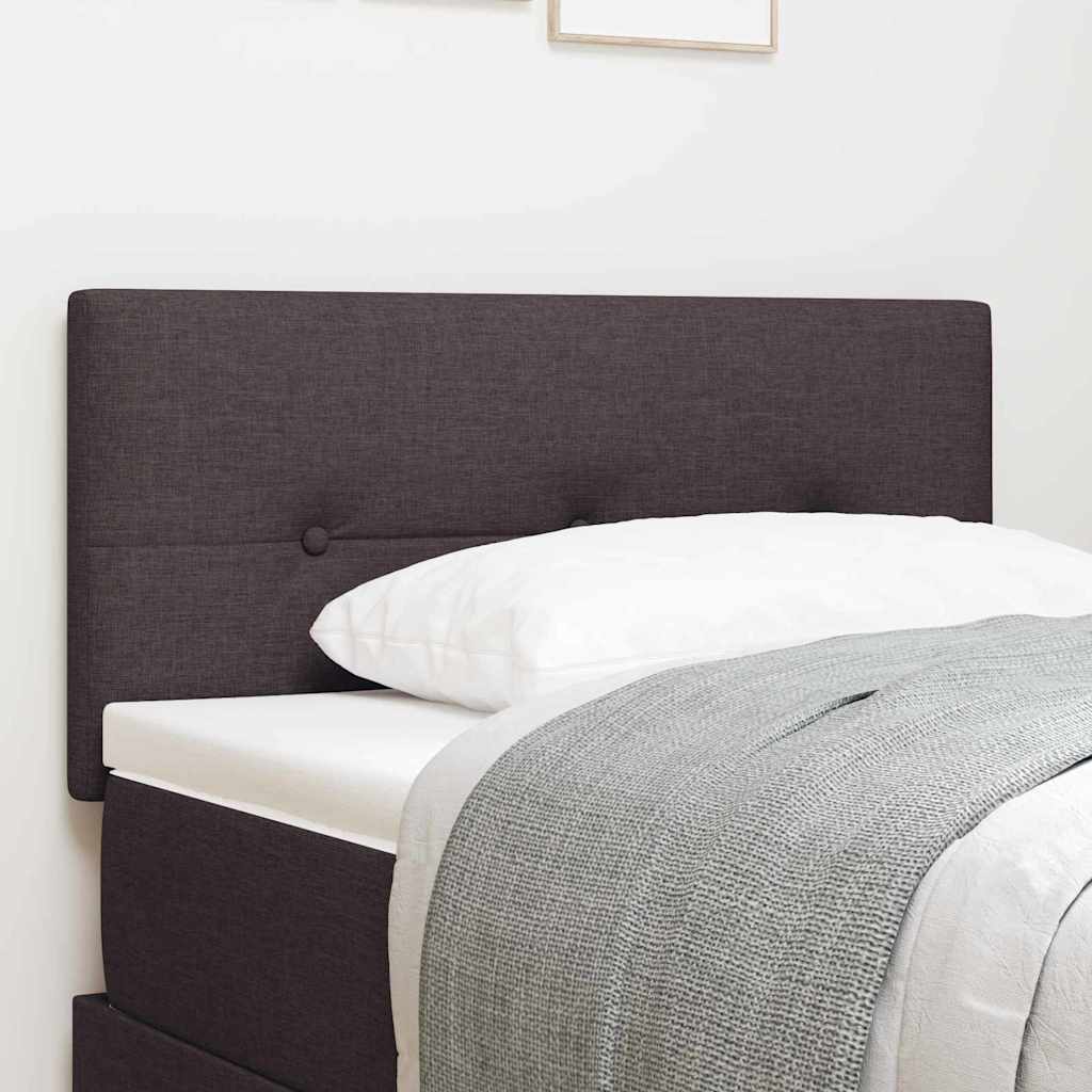 Höhenverstellbares Kopfteil Dunkelbraun 100 cm Stoff