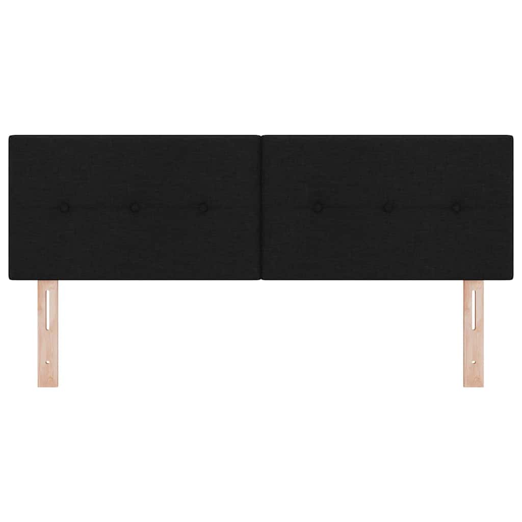 Höhenverstellbares Kopfteil mit Kopfteil Schwarz 144 cm Stoff