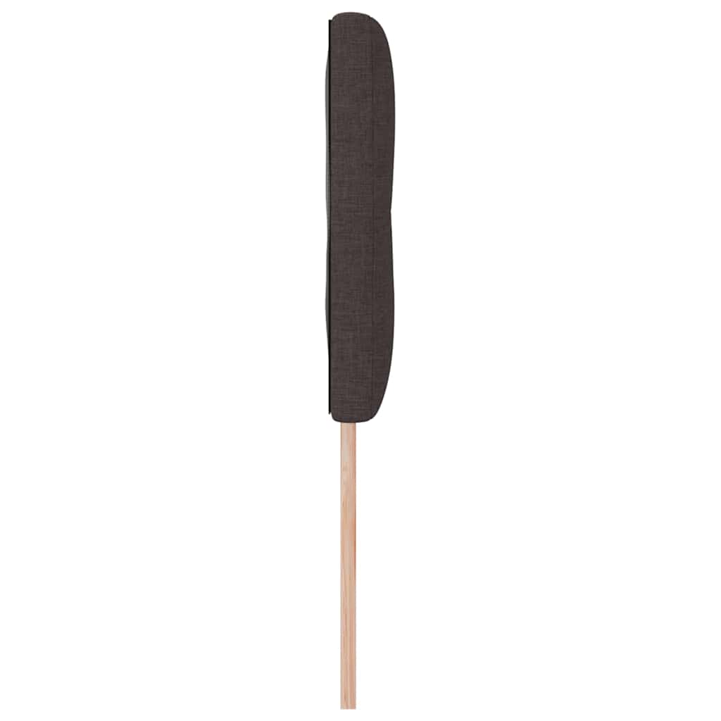 Höhenverstellbares Kopfteil Dunkelbraun 144 cm Stoff