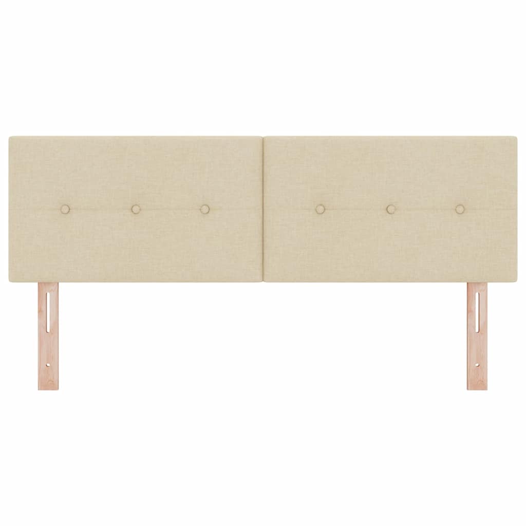 Höhenverstellbares Kopfteil mit Kopfteil Creme 144 cm Stoff