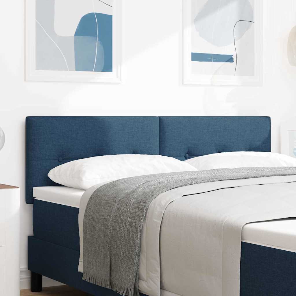 Höhenverstellbares Kopfteil mit Kopfteil Blau 144 cm Stoff