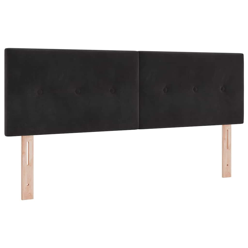 Kopfteil Schwarz 144 cm Samt