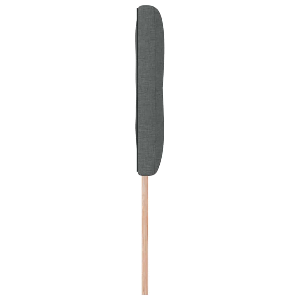 Höhenverstellbares Kopfteil Dunkelgrau 160 cm Stoff