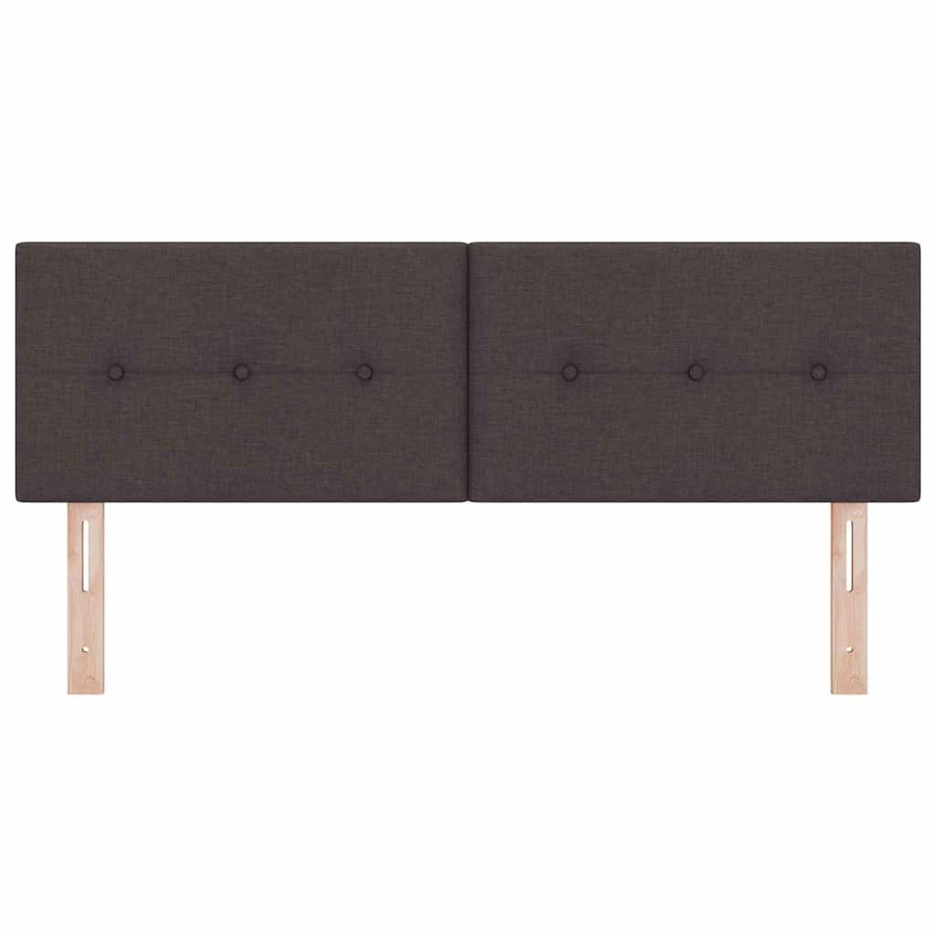 Höhenverstellbares Kopfteil Dunkelbraun 160 cm Stoff