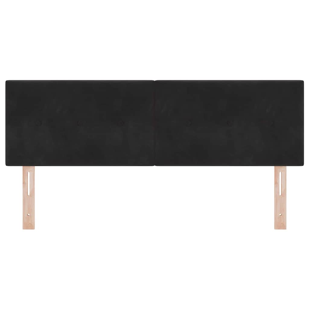 Kopfteil Schwarz 160 cm Samt