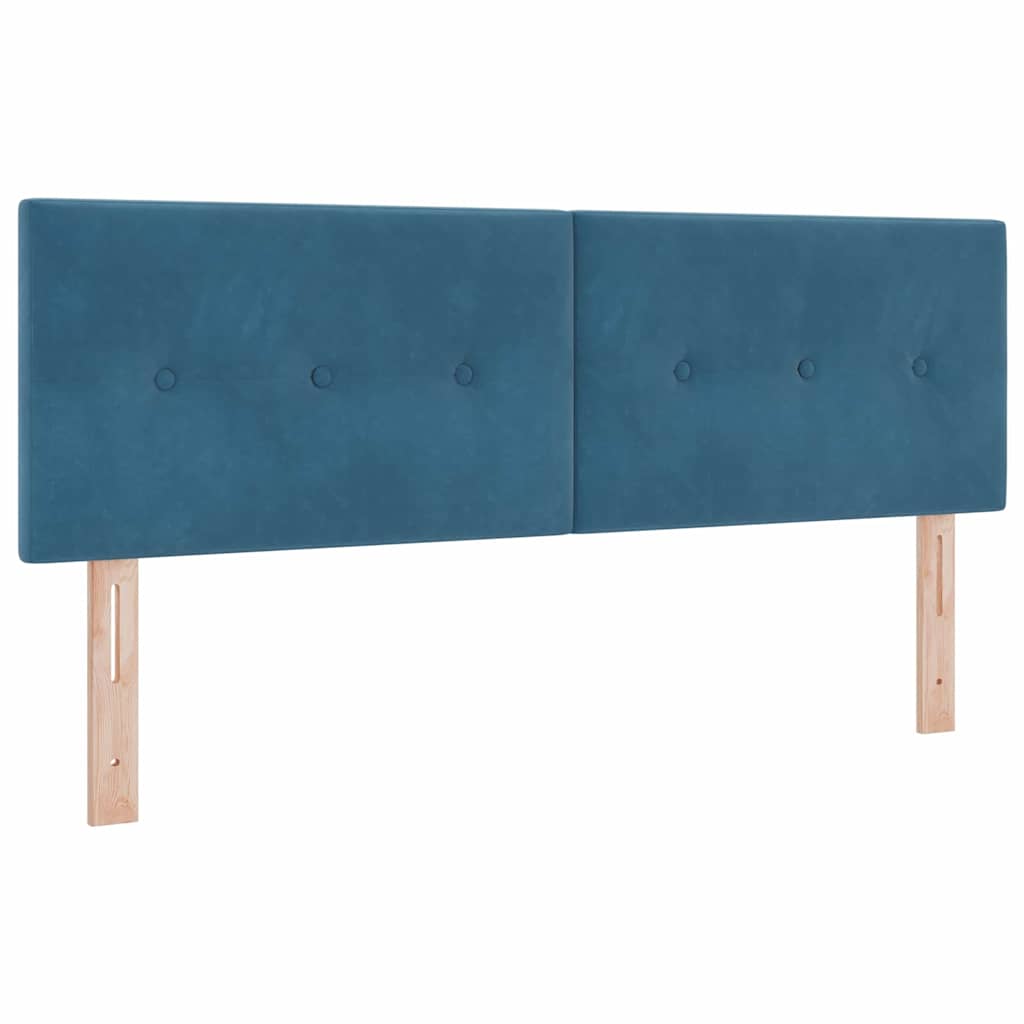 Kopfteil Dunkelblau 160 cm Samt