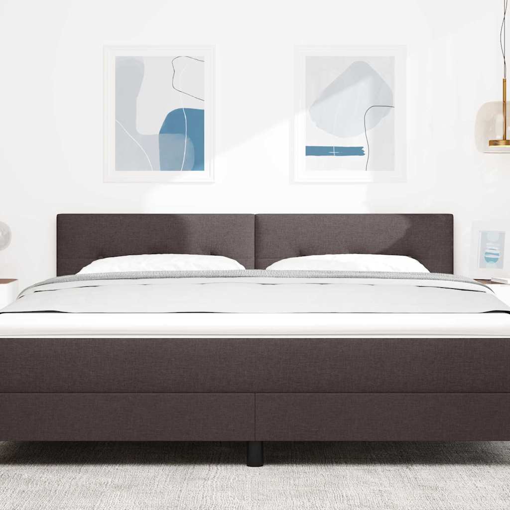 Höhenverstellbares Kopfteil Dunkelbraun 180 cm Stoff
