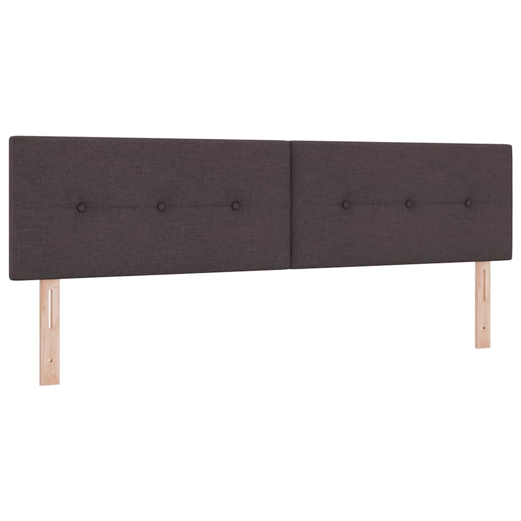 Höhenverstellbares Kopfteil Dunkelbraun 180 cm Stoff