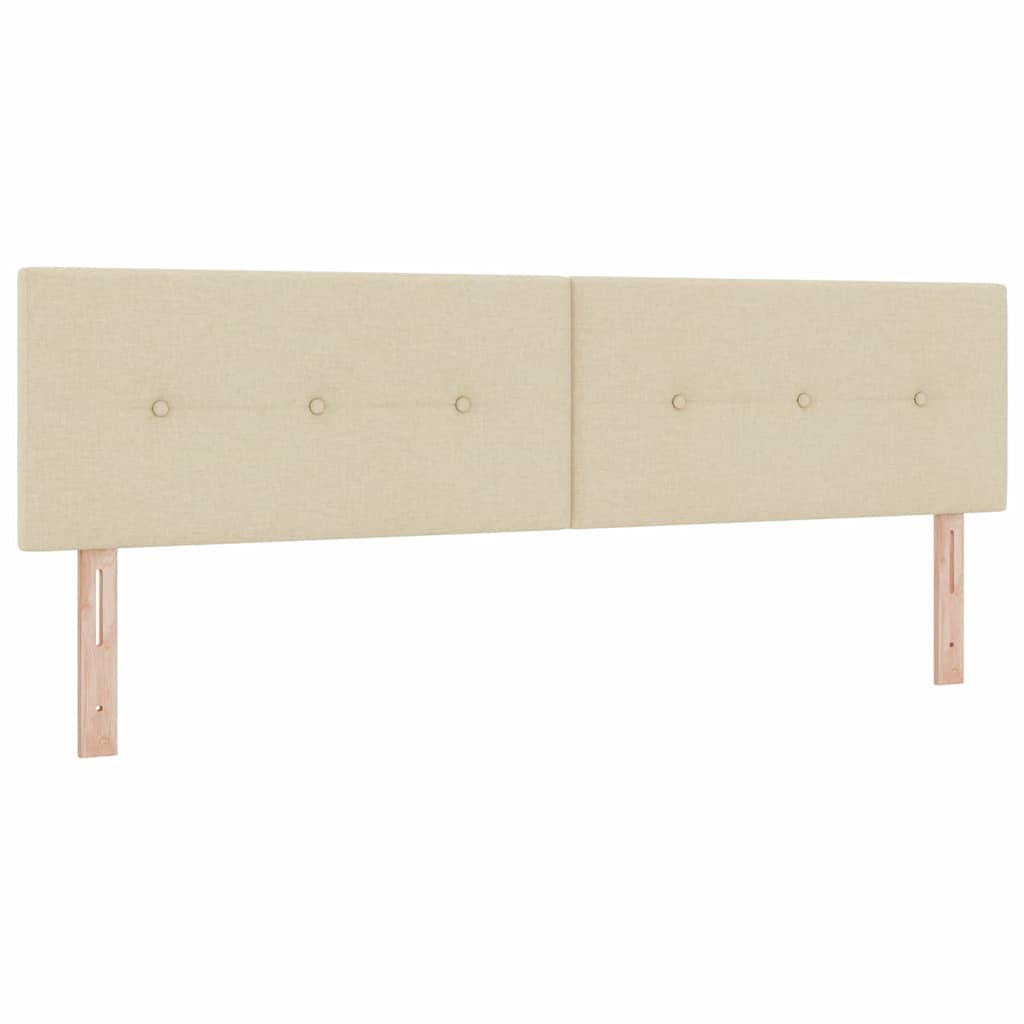 Höhenverstellbares Kopfteil mit Kopfteil Creme 180 cm Stoff