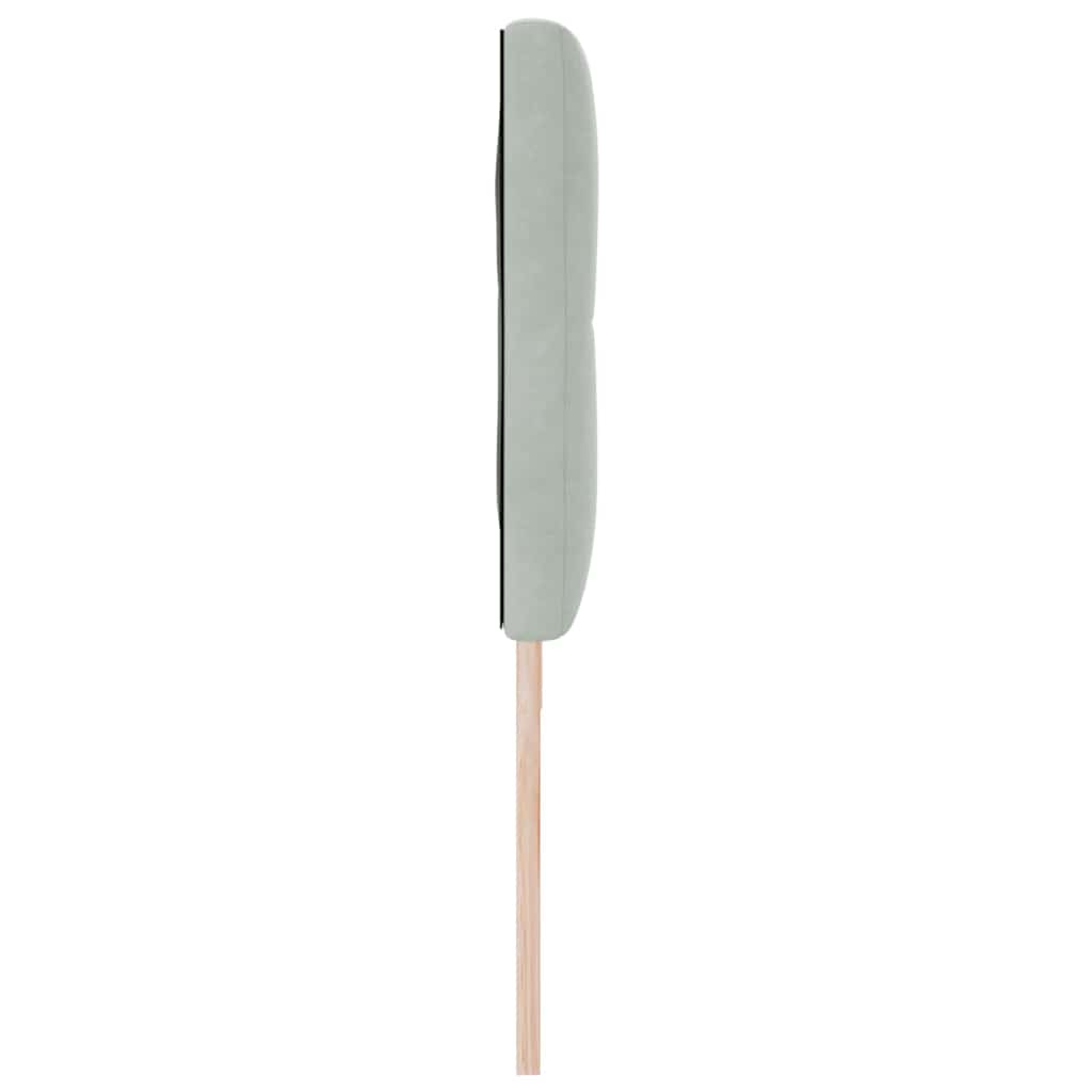 Kopfteil Hellgrau 180 cm Samt