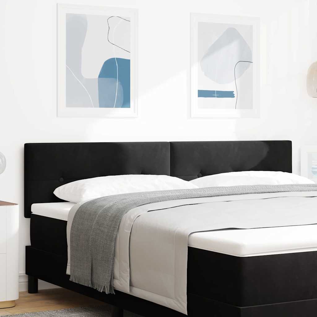 Kopfteil Schwarz 180 cm Samt