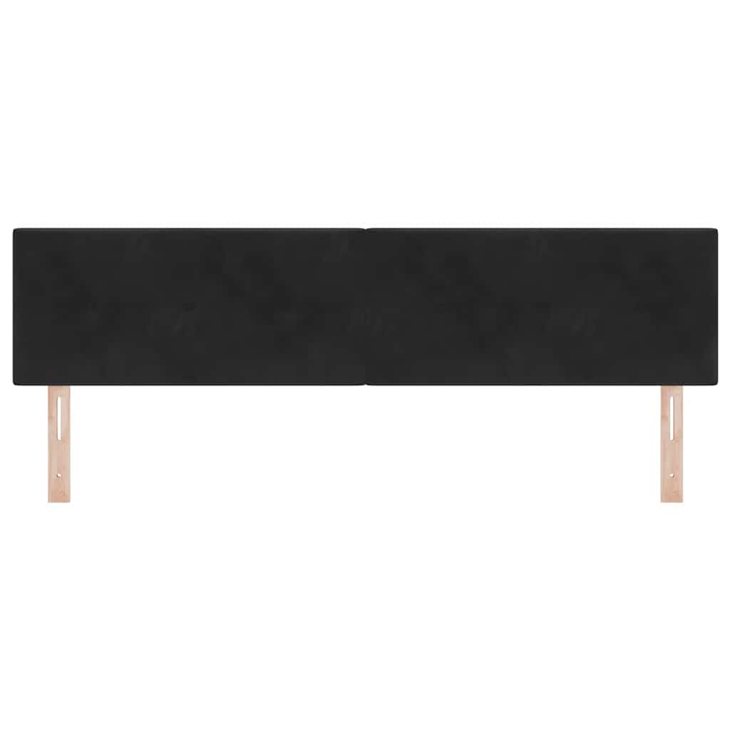 Kopfteil Schwarz 180 cm Samt