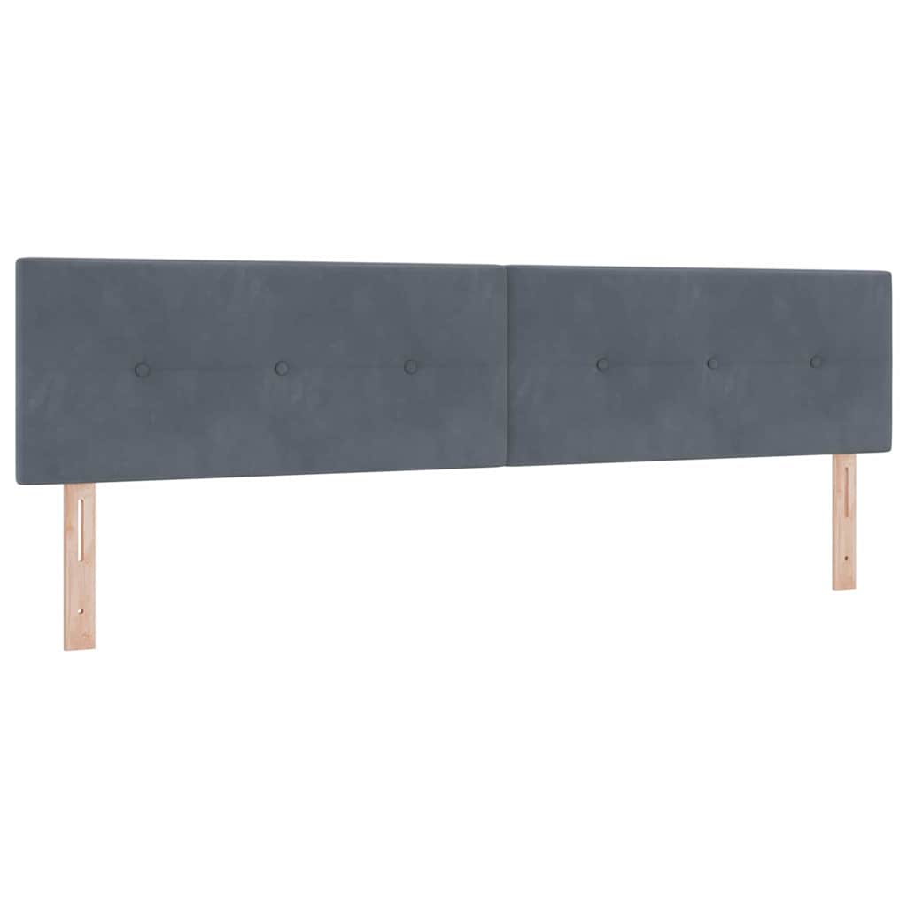 Kopfteil Dunkelgrau 200 cm Samt