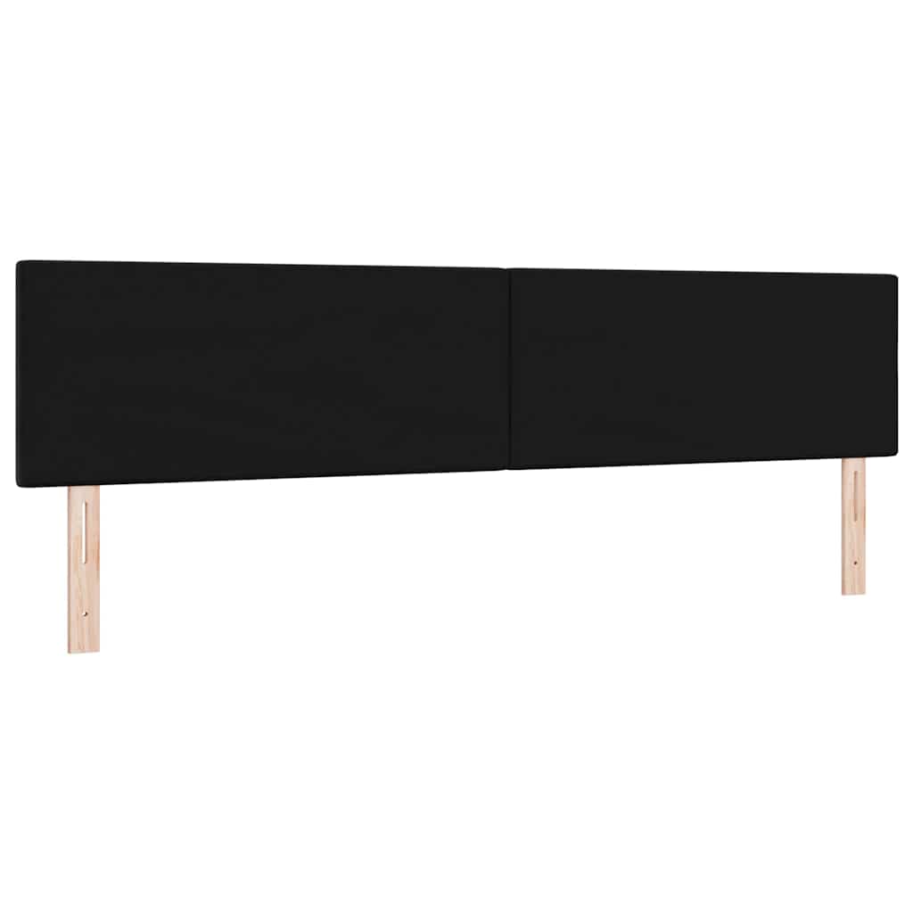 Kopfteil Schwarz 200 cm Samt