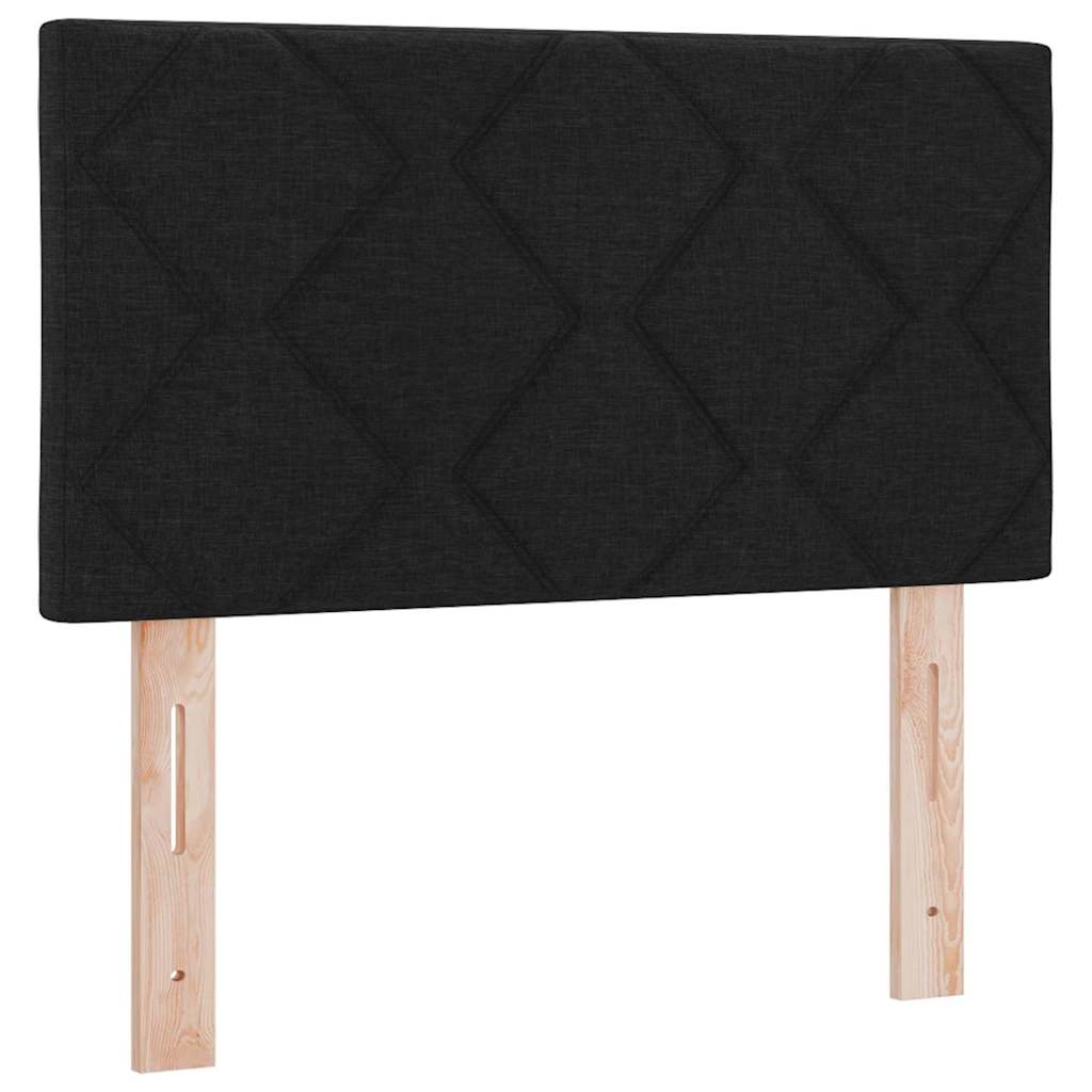 Kopfteil Schwarz 80 cm Stoff