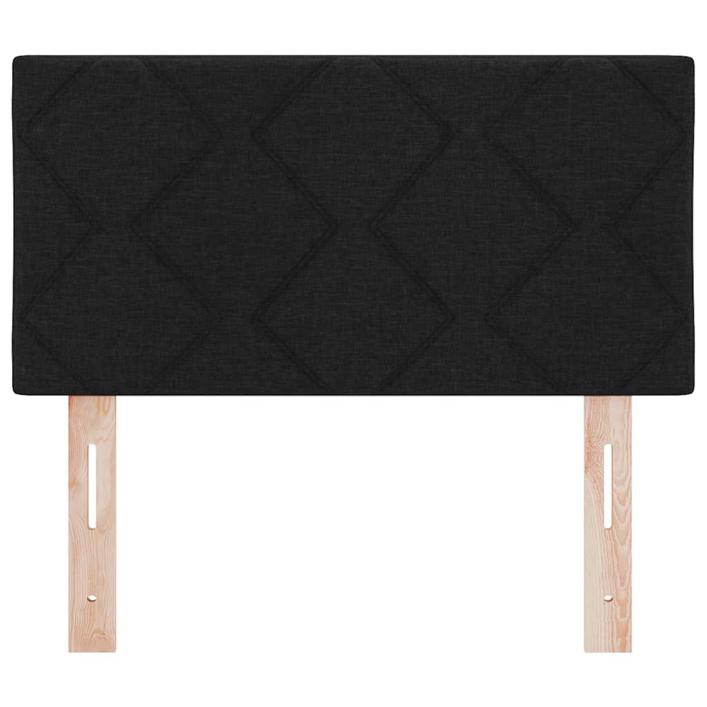 Kopfteil Schwarz 80 cm Stoff
