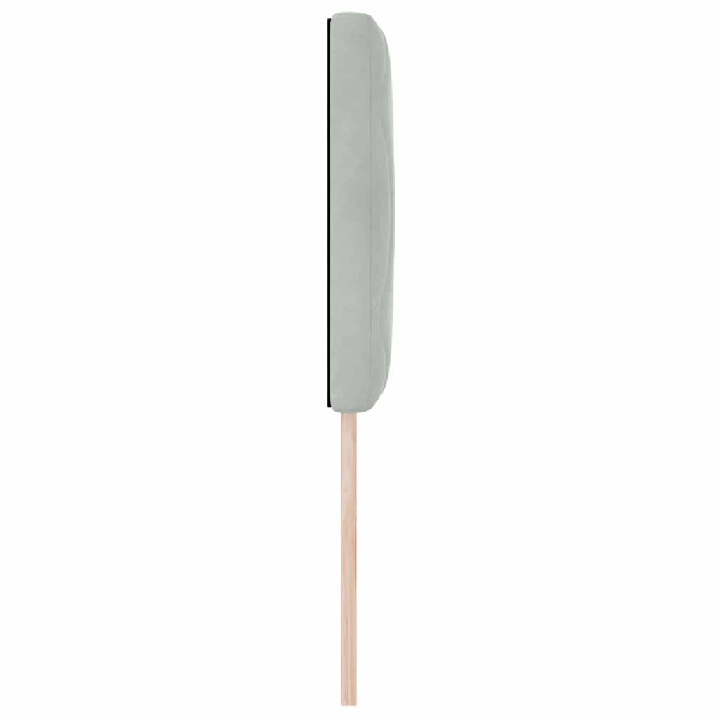 Kopfteil Hellgrau 80 cm Samt