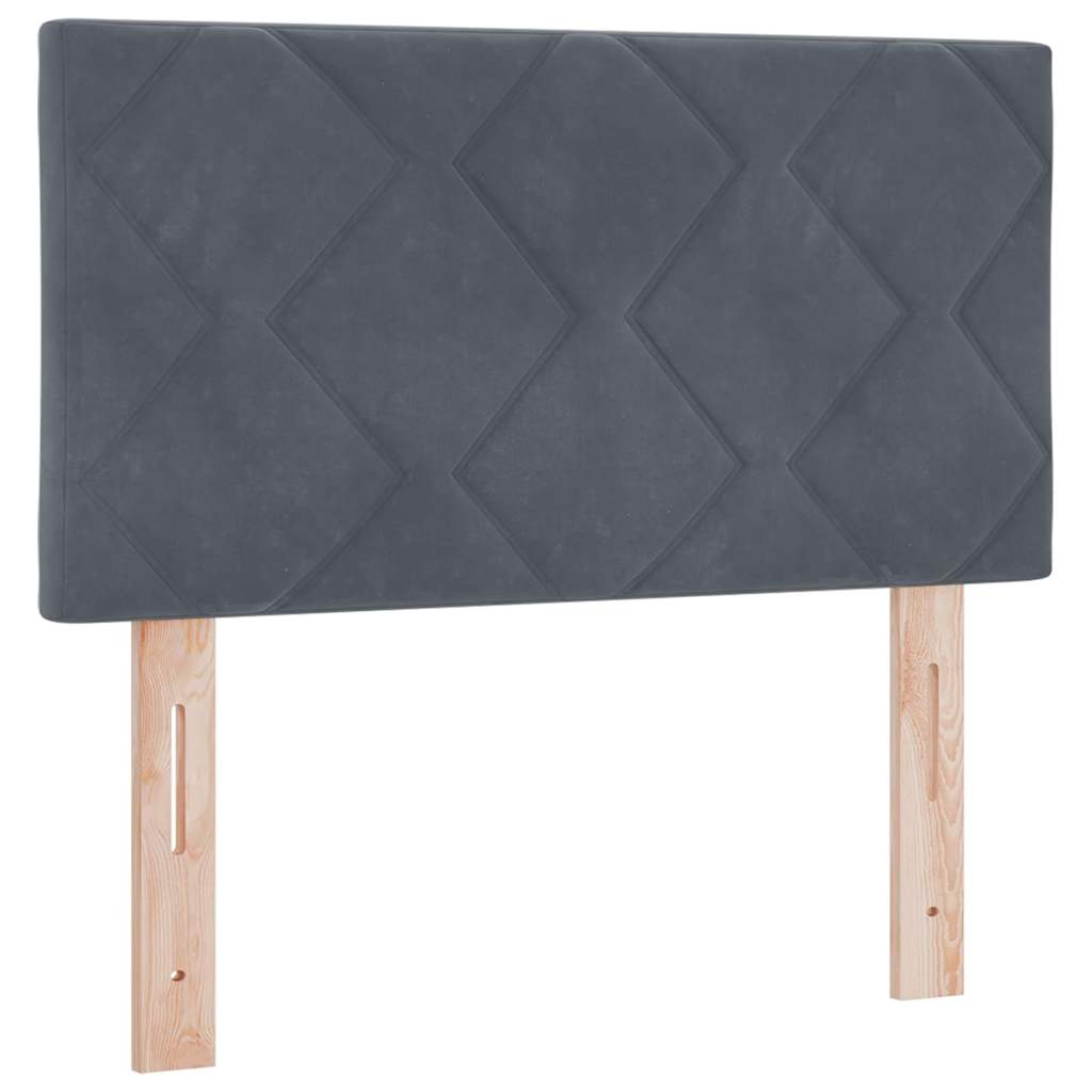 Kopfteil Dunkelgrau 80 cm Samt
