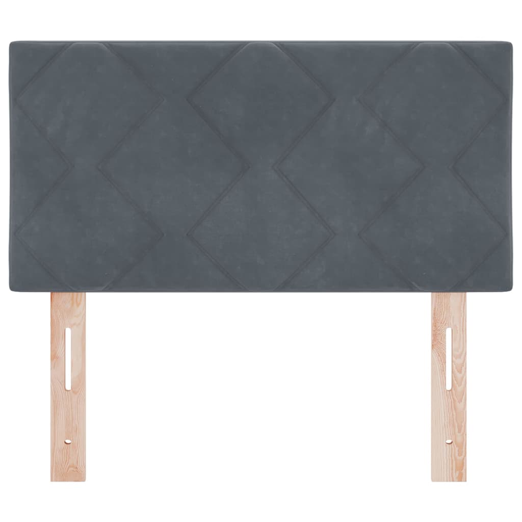 Kopfteil Dunkelgrau 80 cm Samt