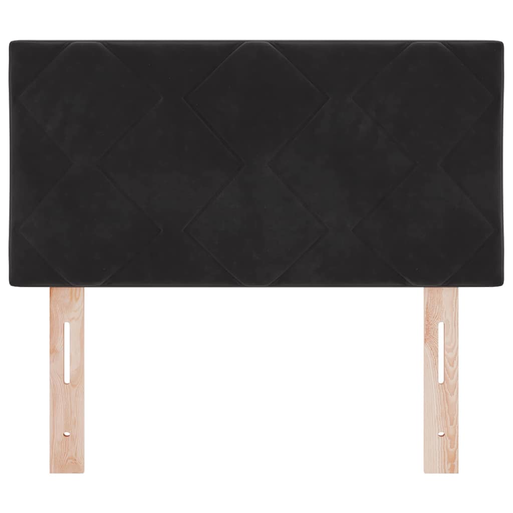 Kopfteil Schwarz 80 cm Samt