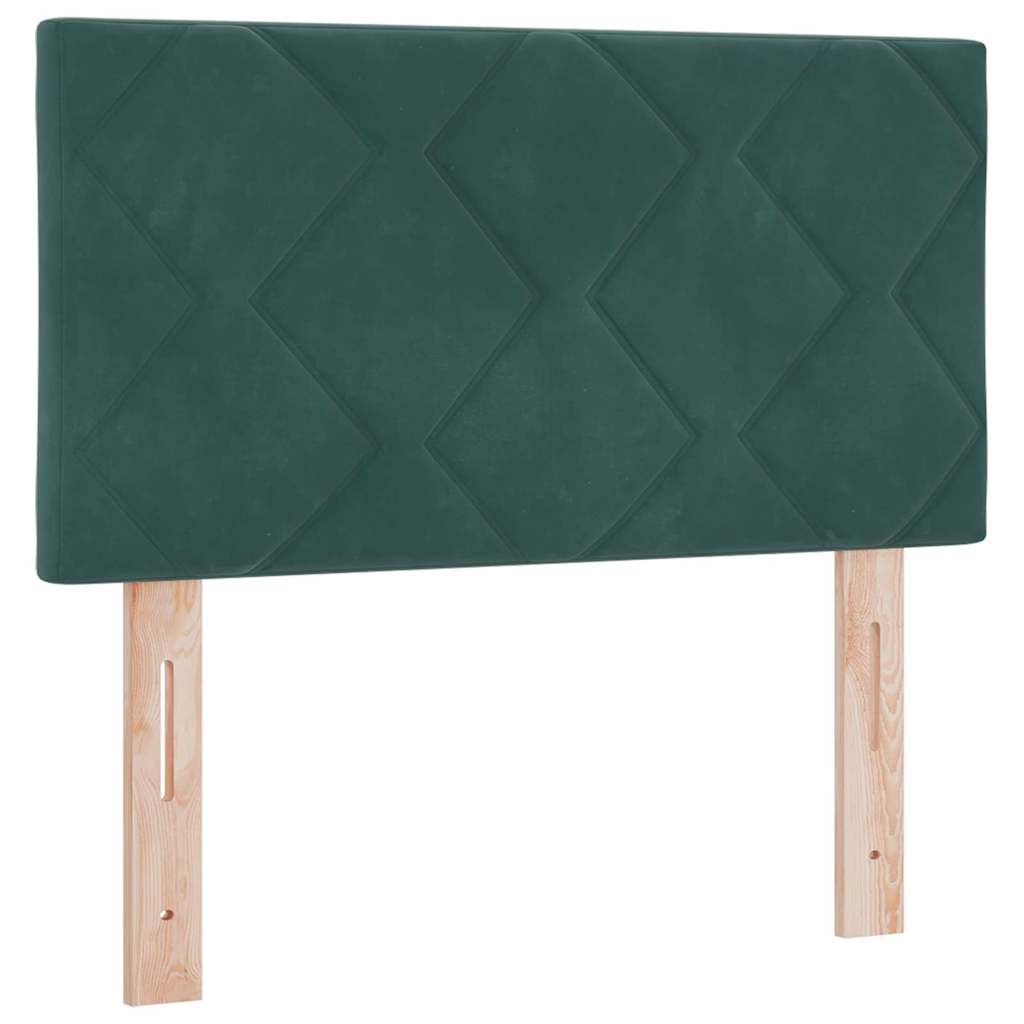 Kopfteil Dunkelgrün 80 cm Samt