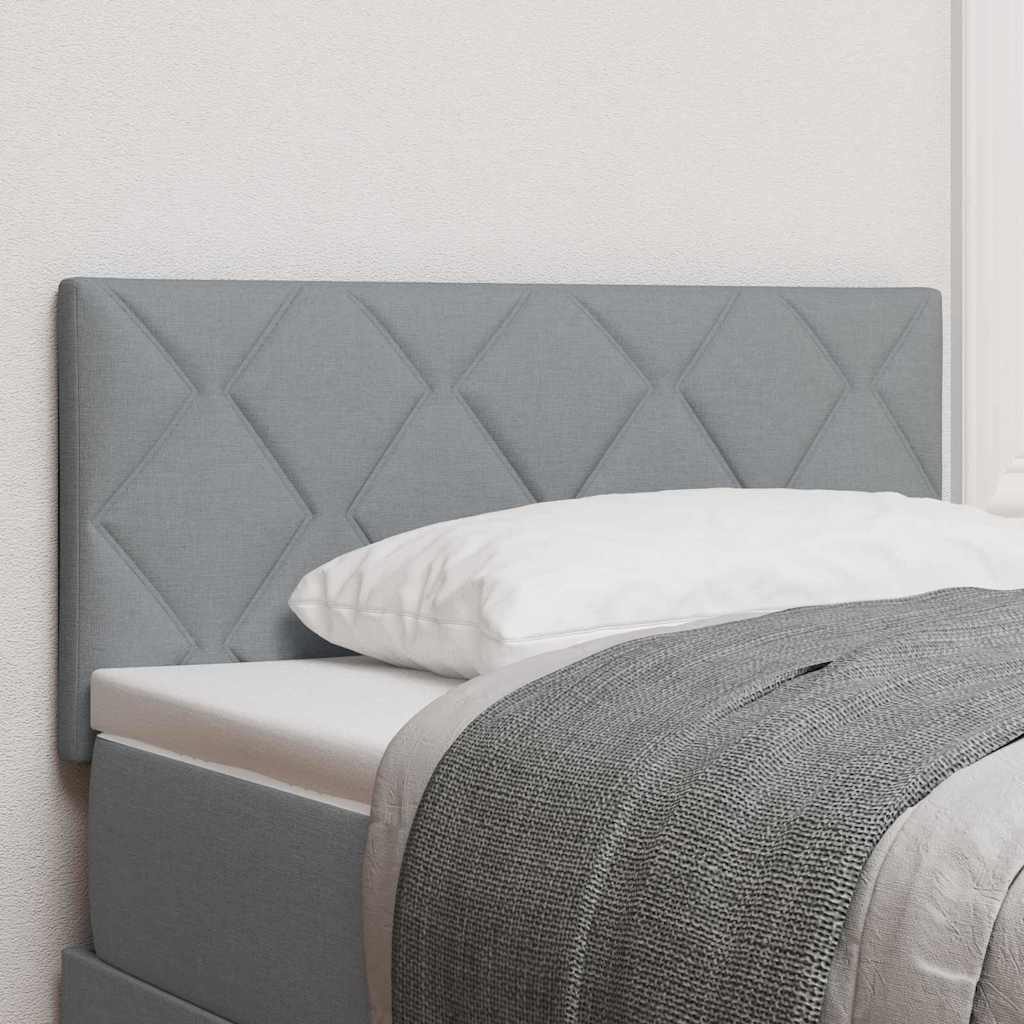 Kopfteil Hellgrau 90 cm Stoff