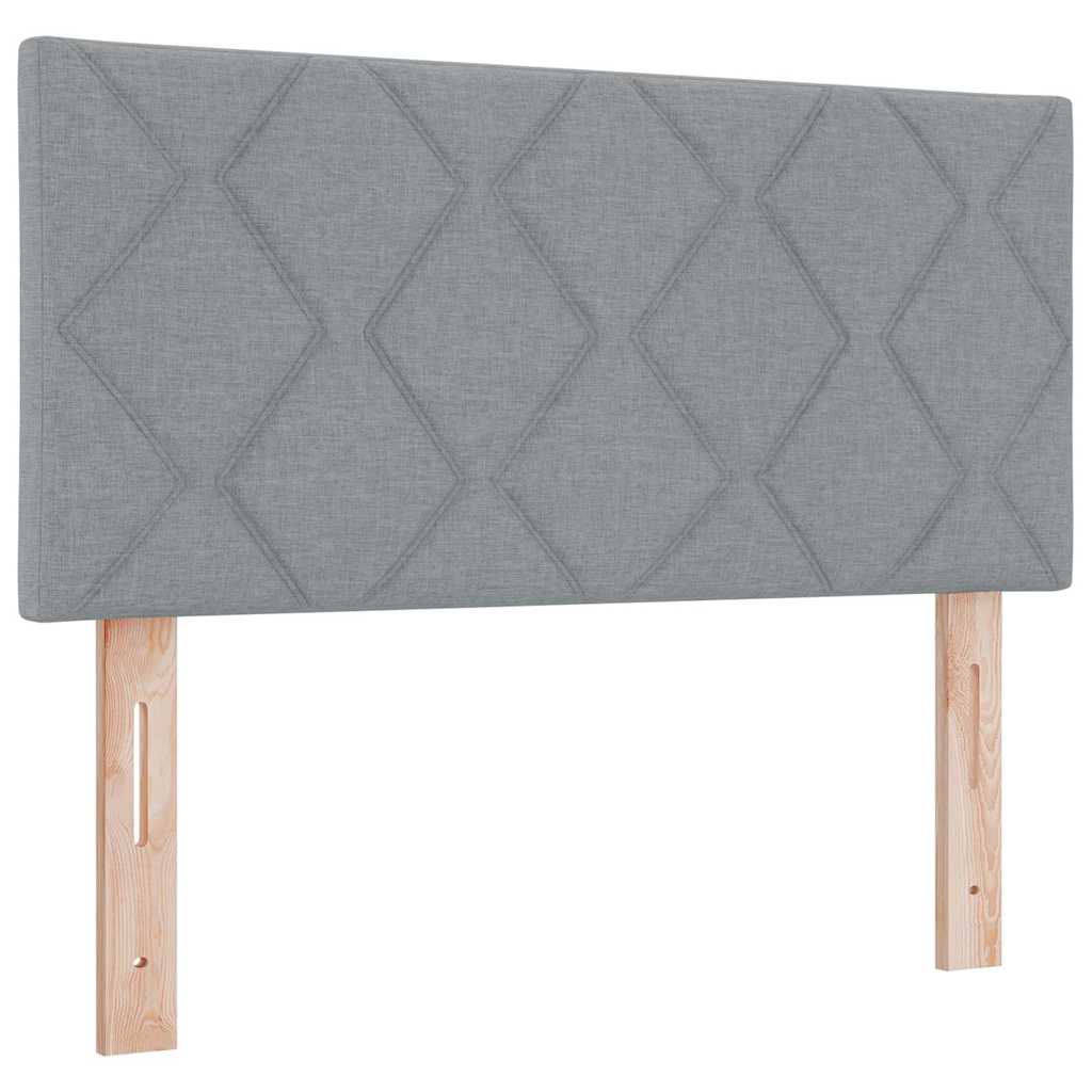 Kopfteil Hellgrau 90 cm Stoff