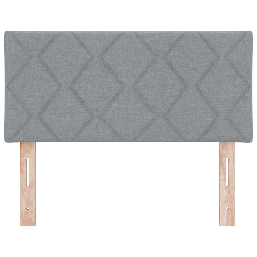 Kopfteil Hellgrau 90 cm Stoff