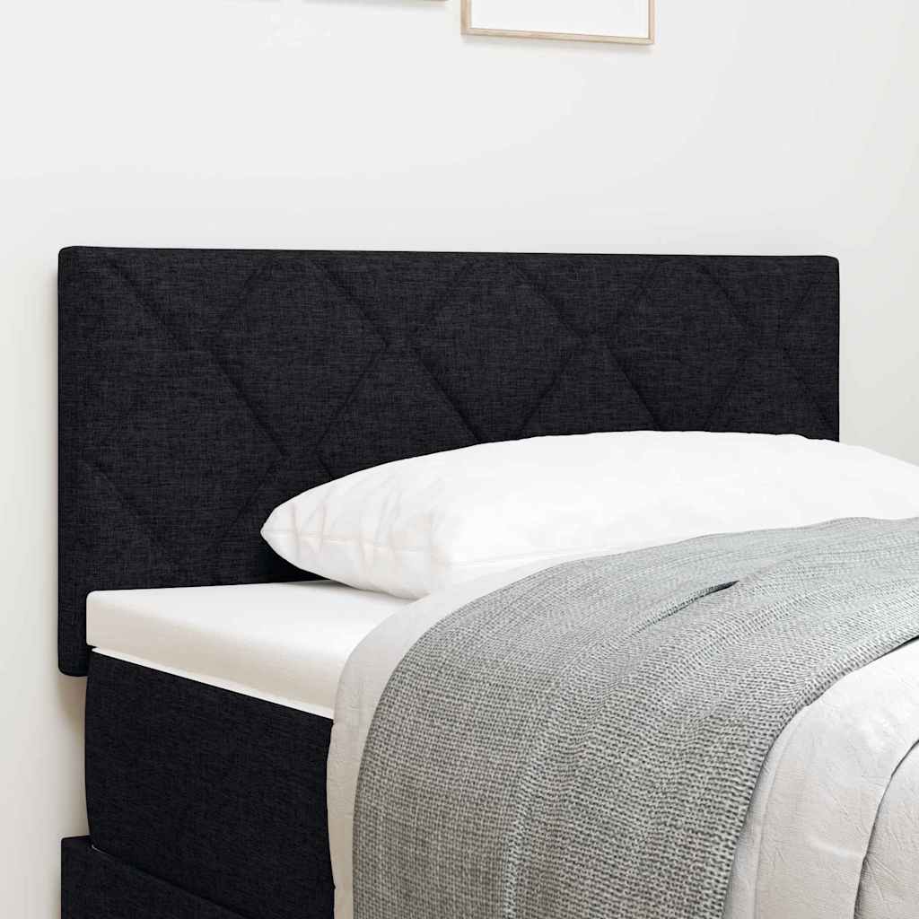 Kopfteil Schwarz 90 cm Stoff